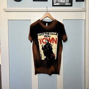 2PAC Acid Wash T-Shirt "I got the game from the town"